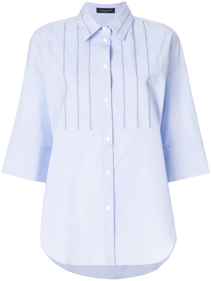 Piazza Sempione Striped Shirt - White