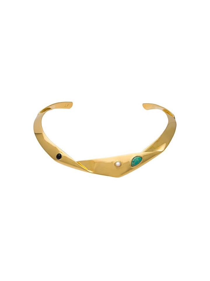 Lizzie Fortunato Jewels Organic Knot Collar, Women's, Metallic