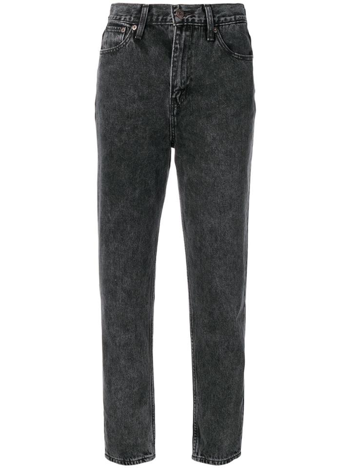 Levi's High Rise Straight Jeans - Black