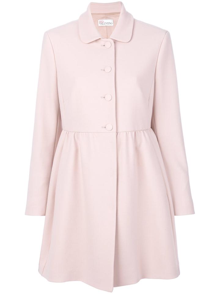 Red Valentino - Fitted Jacket - Women - Cotton/polyester/wool/spandex/elastane - 42, Pink/purple, Cotton/polyester/wool/spandex/elastane