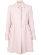 Red Valentino - Fitted Jacket - Women - Cotton/polyester/wool/spandex/elastane - 42, Pink/purple, Cotton/polyester/wool/spandex/elastane