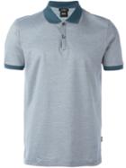 Boss Hugo Boss Contrasting Detail Polo Shirt, Men's, Size: Large, Blue, Cotton