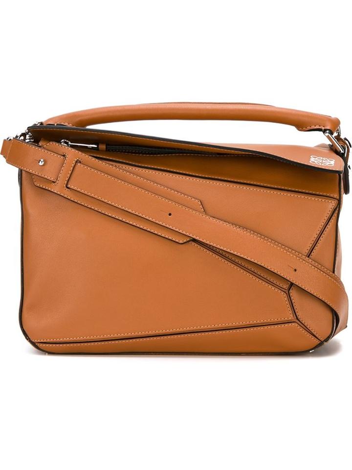 Loewe 'puzzle' Bag, Women's, Brown, Calf Leather