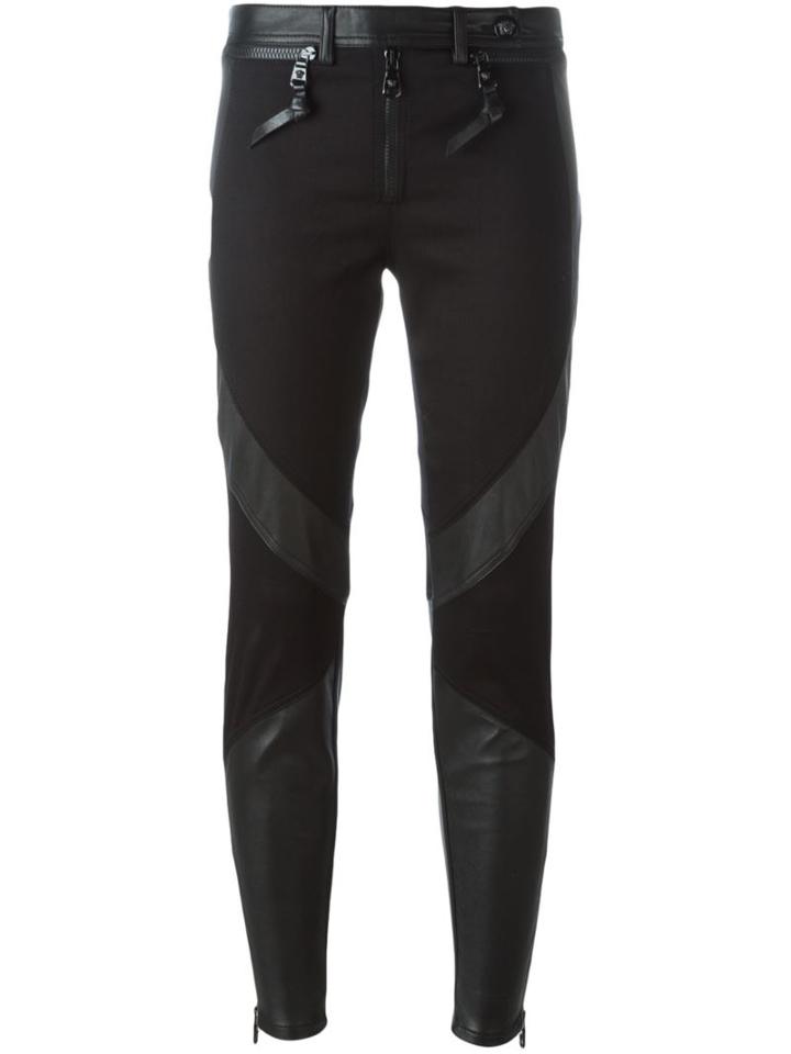 Versace Skinny Diagonal Panel Trousers