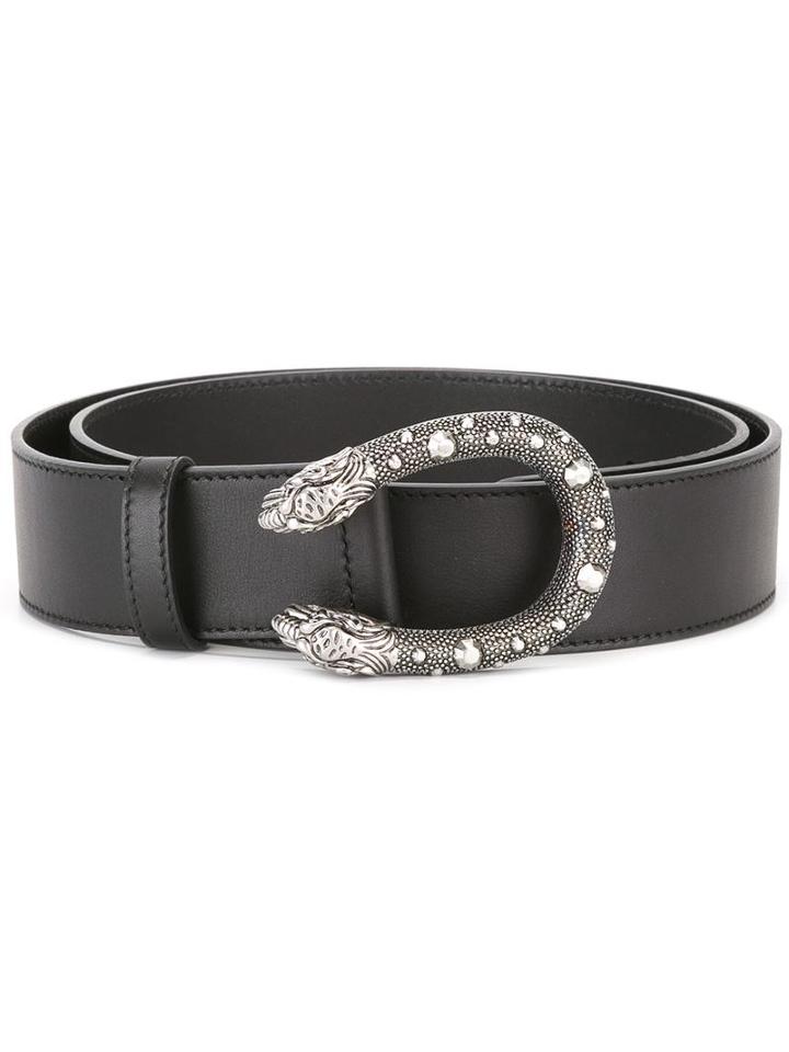 Gucci Snake Buckle Belt, Size: 100, Black, Calf Leather