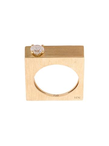 Hadar Nornberg Square Shaped Ring - Yellow & Orange