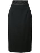 Jil Sander Asymmetric Ribbed Skirt - Brown