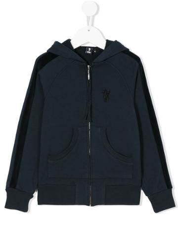 European Culture Kids Zip-up Hoodie - Blue