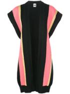 M Missoni Stripe Panel Sleeveless Cardigan - Black