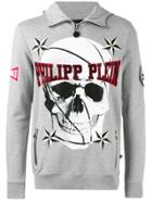 Philipp Plein Skull Print Sweatshirt - Grey