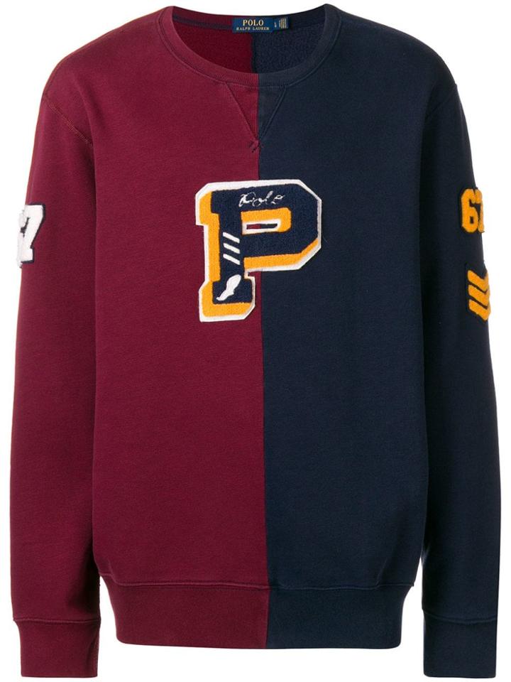 Polo Ralph Lauren Colour-block Sweatshirt - Blue