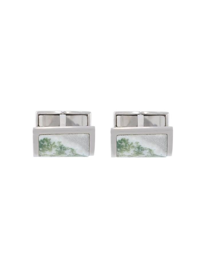 Canali Marble Effect Cufflinks - Metallic
