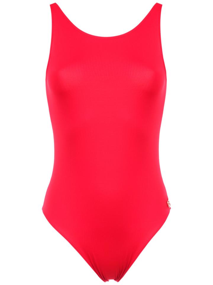 Brigitte Backless Swimsuit - Red