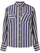 Maison Kitsuné Striped Shirt - Blue