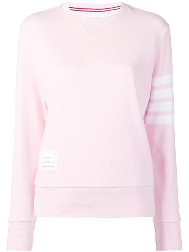 Thom Browne Classic 4-bar Loopback Sweatshirt - Pink