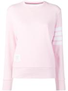 Thom Browne Classic 4-bar Loopback Sweatshirt - Pink