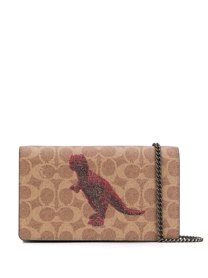 Coach X Sjg Callie With Rexy Chain Clutch - Black