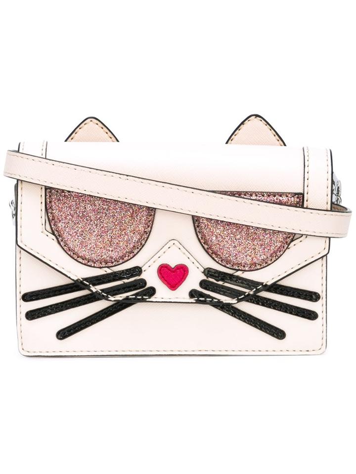 Karl Lagerfeld Kitty Embossed Crossbody Bag, Women's, Pink/purple