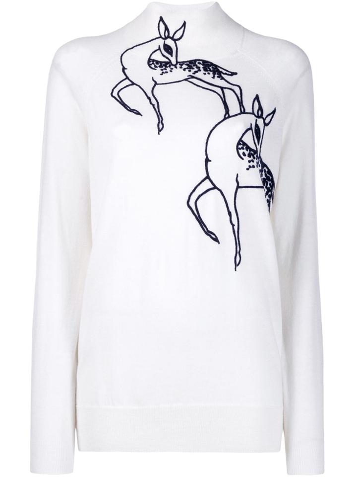 Victoria Victoria Beckham Funnel Neck Jumper - White