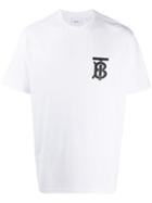 Burberry Contrast Chest Logo T-shirt - White