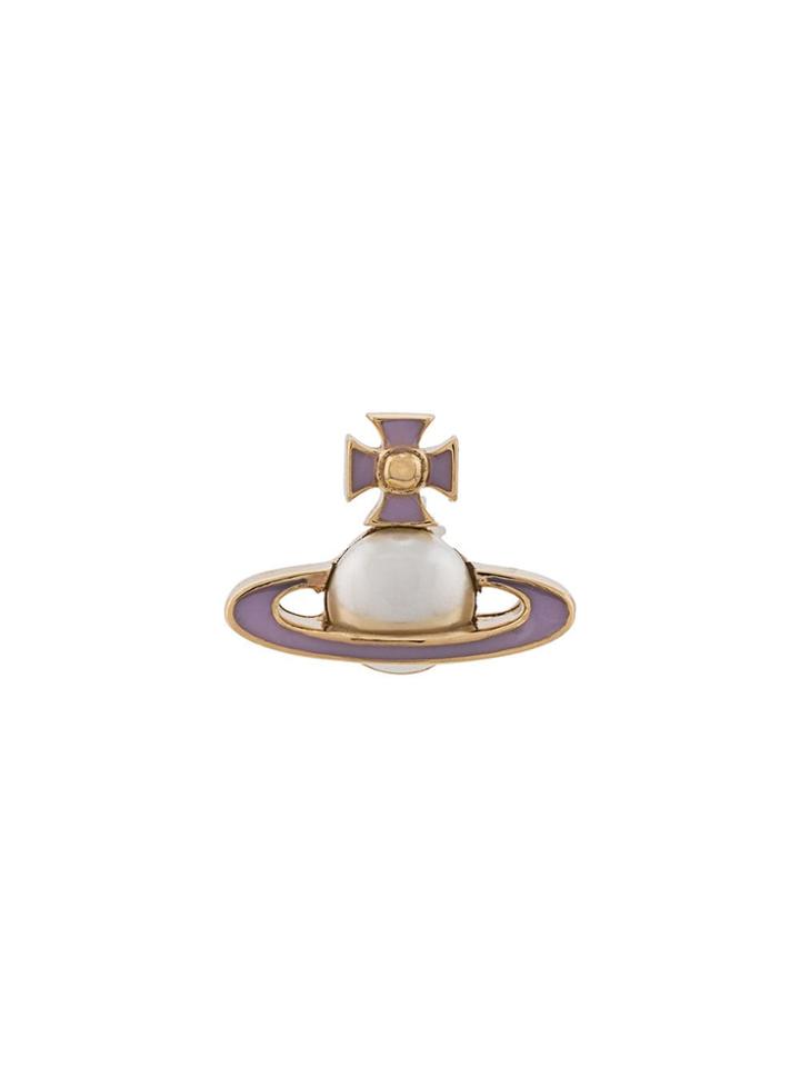 Vivienne Westwood Orb Earrings - Purple