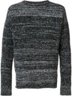 John Elliott Crew Neck Jumper, Men's, Size: Large, Black, Polyamide/wool