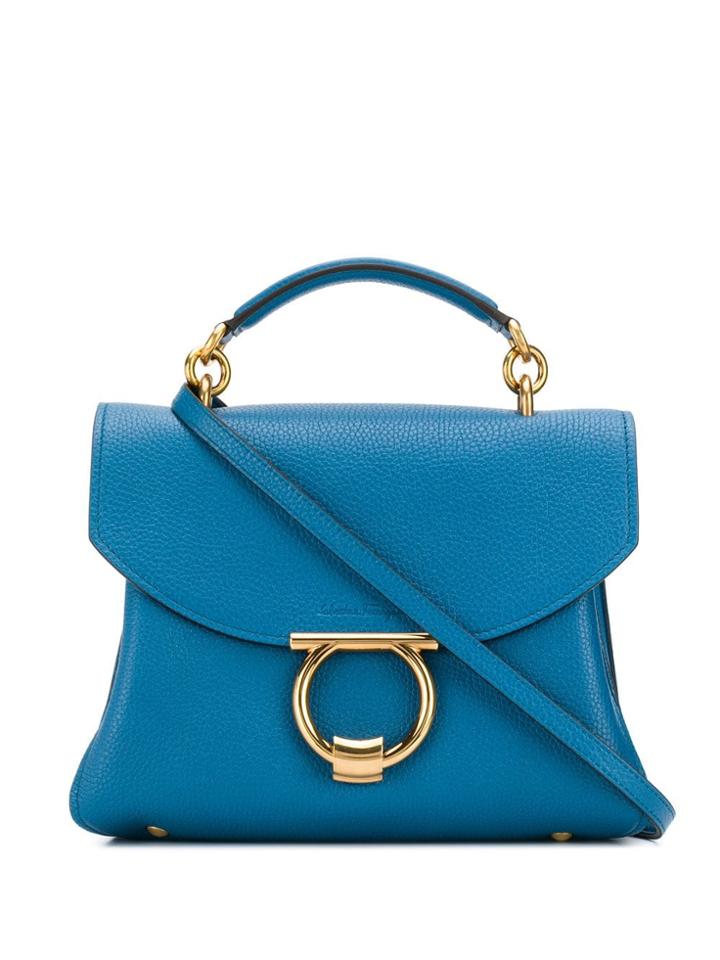 Salvatore Ferragamo Gancini Tote Bag - Blue