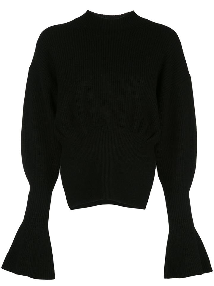 Alexander Wang Flared Cuff Jumper - Black