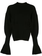 Alexander Wang Flared Cuff Jumper - Black
