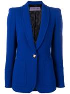 Emanuel Ungaro Pre-owned Structured Shoulders Blazer - Blue