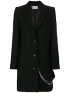 Lanvin Chain Embellished Coat - Black