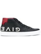 Givenchy Branded Heel Lace Up Trainers - Black