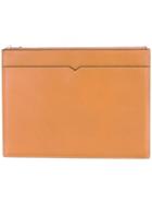 Valextra Portfolio Double With Zip - Brown