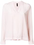 Marc Cain V-neck Pullover - Pink & Purple