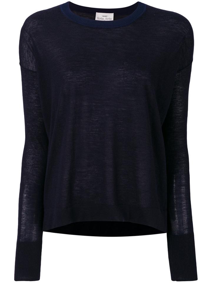 Forte Forte Round Neck Jumper - Black