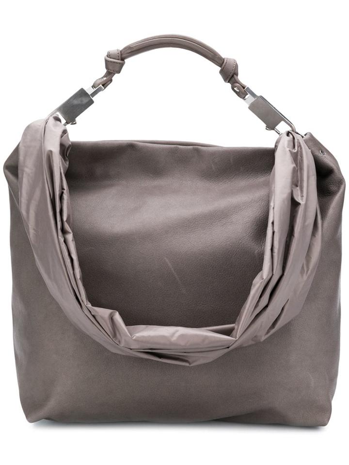 Rick Owens Layered Detail Tote Bag - Grey