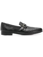 Lidfort Side Buckle Loafers - Black