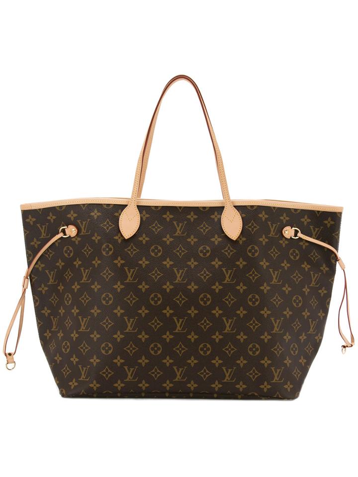 Louis Vuitton Vintage Neverfull Gm Tote Bag - Brown