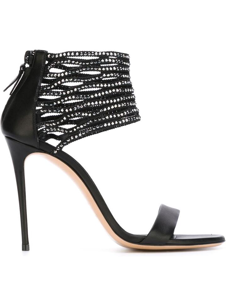 Casadei Crystal Embellished Sandals