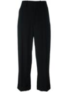 Chloé Cropped Tailored Trousers, Women's, Size: 38, Black, Acetate/silk/viscose