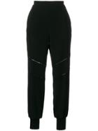 Stella Mccartney Lace-trimmed Libby Joggers - Black