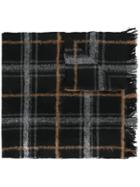 Dondup Checked Scarf - Black