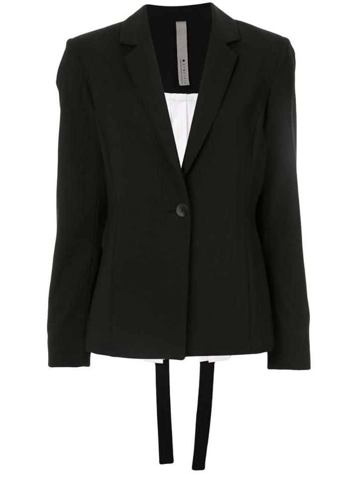 Symetria Interface Two-tone Blazer - Black