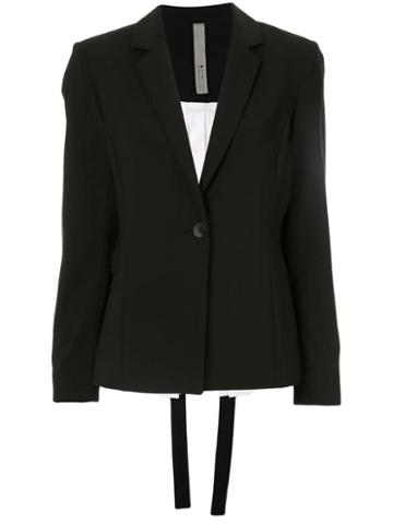 Symetria Interface Two-tone Blazer - Black