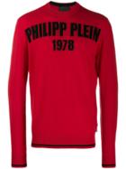 Philipp Plein Logo Print Sweater - Red
