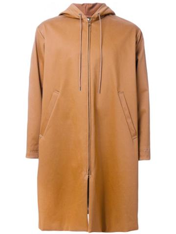 Myne Hooded Coat, Men's, Size: Medium, Brown, Cotton