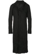 D.gnak High Neck Crinkled Coat - Black