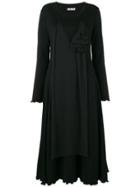 Aalto Ruffled Embellishment Dress - Black
