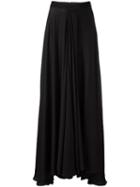 Lanvin Flared Maxi Skirt, Women's, Size: 38, Black, Silk