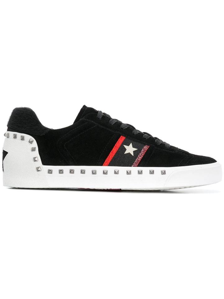 Ash Stud Embellished Sneakers - Black